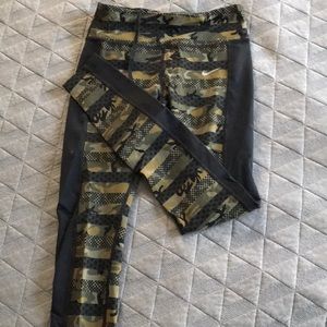 Full length Nike Dri-fit camo leggings